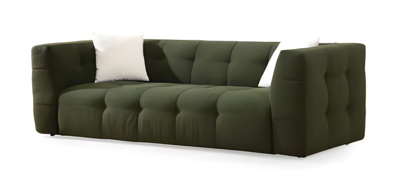 Moderno juego de sofás blancos para sala de estar, sofá de tres plazas de diseño, sillón elegante
