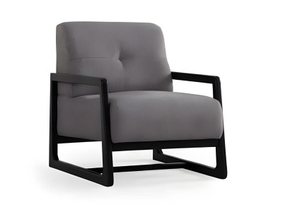 Sofá elegante de tres plazas gris-negro para la sala de estar 3 piezas