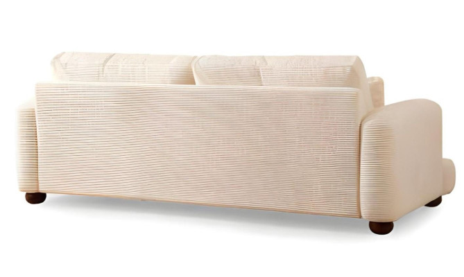 Juego de sofás de tela de diseño blanco de lujo muebles de asiento de tela de 3 plazas 3 piezas