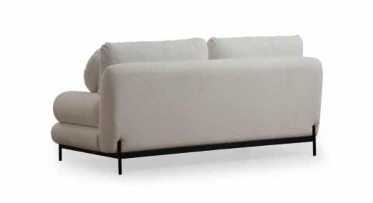 Exclusivo juego de sofás blancos modernos de 3 plazas, sillón de 2 plazas, 3 piezas