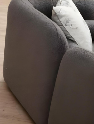 Sofá moderno diseñador negro-rojo 3 piezas
