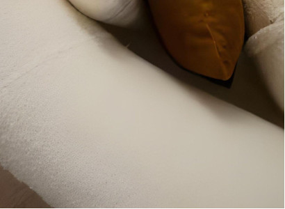 Conjunto de sala de estar blanco diseño sillón moderno 2 piezas