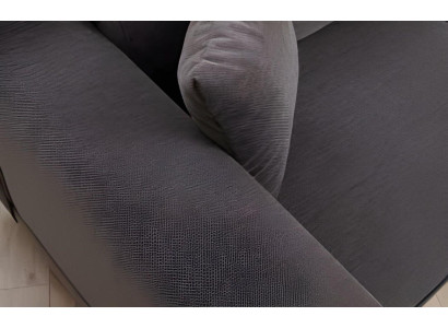 Sofá gris-blanco para sala de estar, sillón de diseño 2x 3 plazas