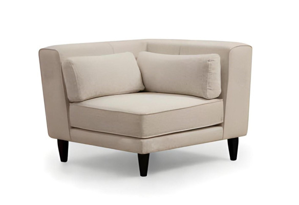 Sofá de diseño blanco en forma de U lujoso para sala de estar