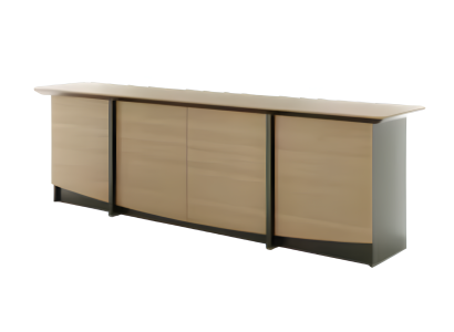 Armario de oficina elegante negro y marrón claro muebles de lujo armario para documentos