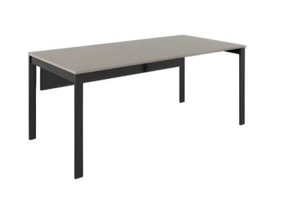 Mesa de trabajo de diseño con patas grises ambiente de trabajo en acero inoxidable