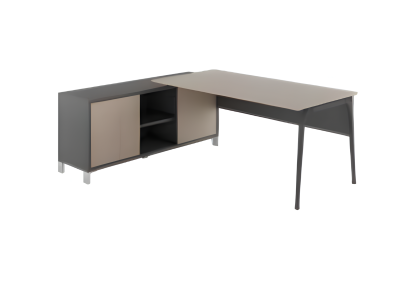 Escritorio angular moderno gris muebles de oficina mesa de trabajo