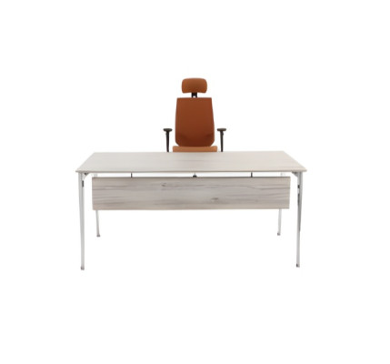 Mesa de oficina elegante gris muebles de oficina de lujo escritorio de madera mesa moderna
