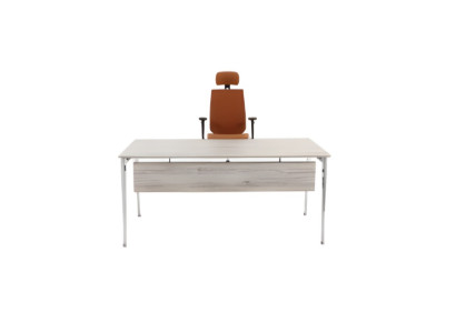 Mesa de oficina elegante gris muebles de oficina de lujo escritorio de madera mesa moderna