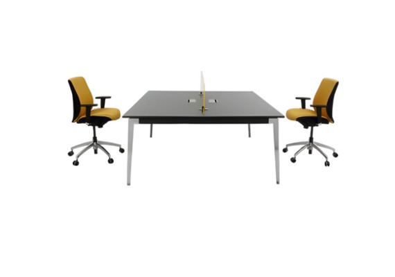 Mesa de oficina gris elegante muebles de madera de lujo escritorio