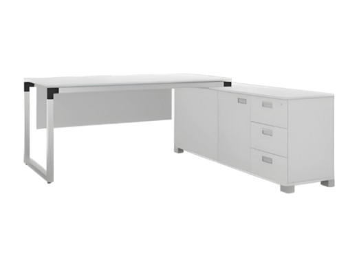 Escritorio angular elegante blanco muebles de oficina mesa de trabajo