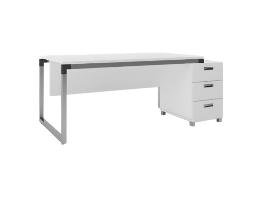 Escritorio de oficina muebles decoración mesas blanco 143x80 decoración oficina