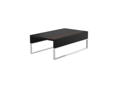 Elegante mesa de café negra de lujo para oficina