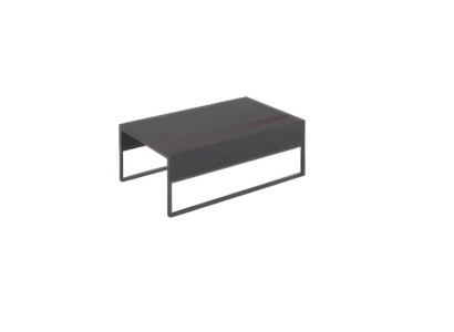 Mesa de café negra de diseño para muebles de oficina de lujo de madera moderna