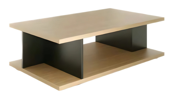 Elegante mesa de café negra y marrón muebles de oficina de lujo