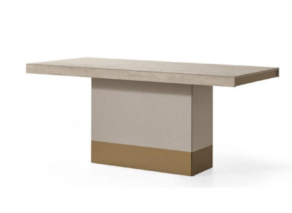 Mesa de comedor de diseño moderno de lujo beige