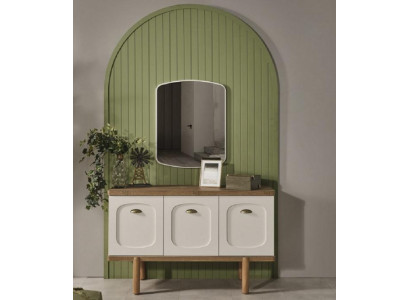 Cómoda con espejo Cómoda moderna Espejo de lujo Diseño moderno Dormitorio