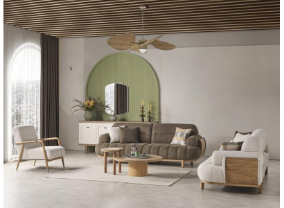 Conjunto de sofá y sillón para sala de estar