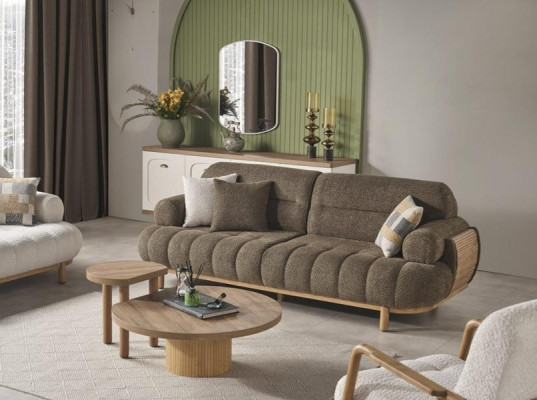 Conjunto de sofá y sillón para sala de estar