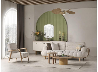 Sillón de diseño relax tapizado de lujo para televisión