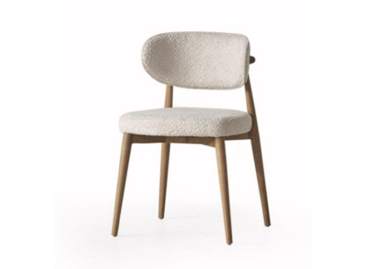 Silla de tela silla sillón de comedor madera sillón sillas diseño acolchado