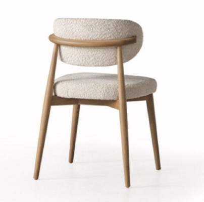 Silla de tela silla sillón de comedor madera sillón sillas diseño acolchado