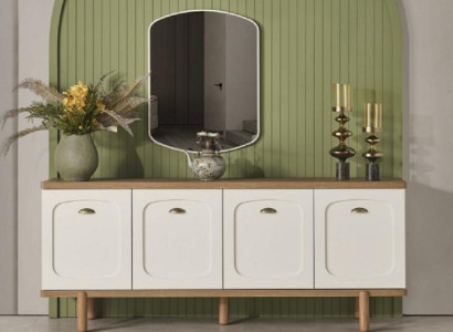 Comò Sideboard Lowboard Comodini Armadi Specchio 200x45x86cm