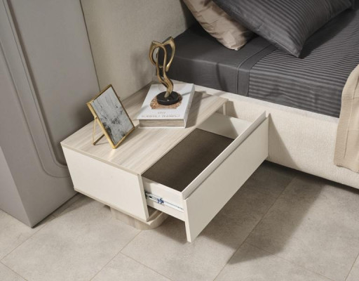 Letto 2x mesitas 3 pz. Conjunto de dormitorio diseño moderno mesita muebles de lujo