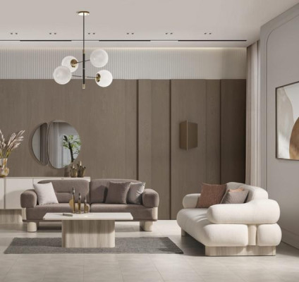 Juego de sofás tapizados