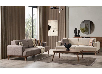 Conjunto de sofás completo para sala de estar combinación 3+3