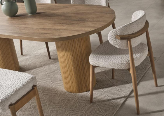 Moderno conjunto de mesa de comedor