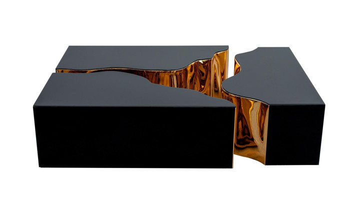 Conjunto de muebles para sala de estar con sofá, lámpara, espejo y pouf de 7 piezas
