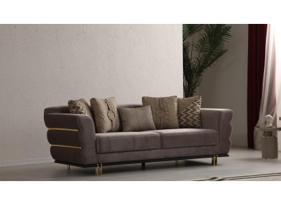 Sofá de tres plazas tapizado de 230 cm