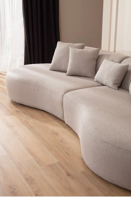 Divano Big Couch Ovale Poltrone Mobili Paesaggio abitativo 340cm xxl divani