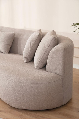 Divano Big Couch Ovale Poltrone Mobili Paesaggio abitativo 340cm xxl divani