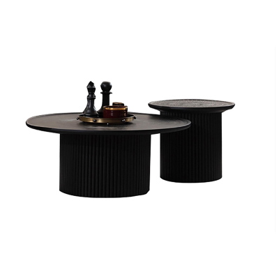 Mesa de salón mesa acolchada mesa de estar mesa de café mesa auxiliar 2 piezas