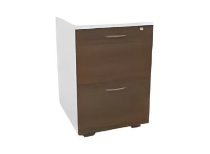Cómoda moderna de madera blanca y marrón con espacio de almacenamiento y cajones de lujo