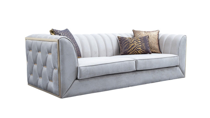 Juego de sofás paisajísticos móviles de salón sofá en esquina sillón 5 piezas