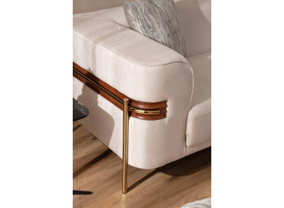 Sofá de 4 plazas Diseño Sofás Tapizados Asiento Diseño Tres plazas Moderno Tela Muebles Nuevos