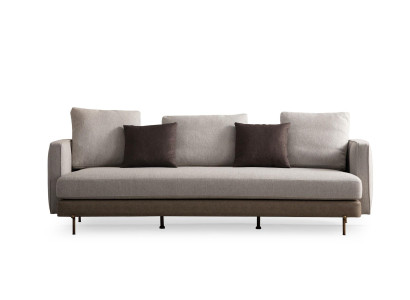 Sofá de 3 plazas diseño muebles estilo diseño salón beige lujoso