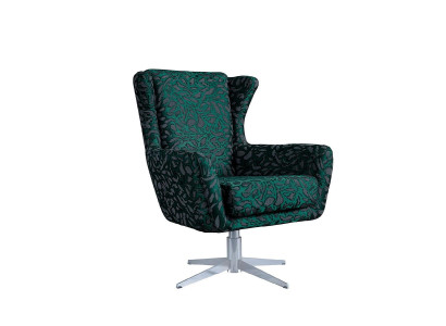 Sillón de tela para sala de diseño moderno lujo verde