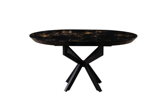 Mesa de comedor redonda de diseño en madera