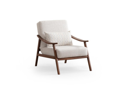 Sillón de lujo moderno de tela diseño muebles tapizados sala de estar