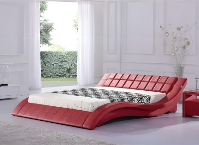 Cama de diseño rojo de lujo cama doble cama de hotel 180x200