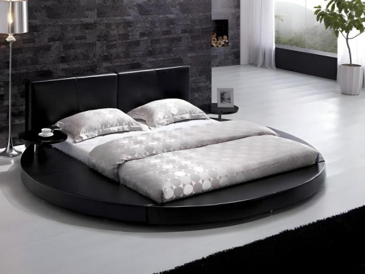 Diseño de cama en negro para adolescentes, lujosa cama doble completa de hotel nueva