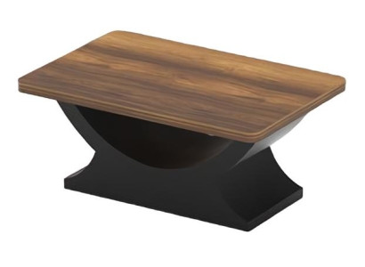Juego de oficina credenza mesa auxiliar mesa aparador madera marrón negro 4 piezas