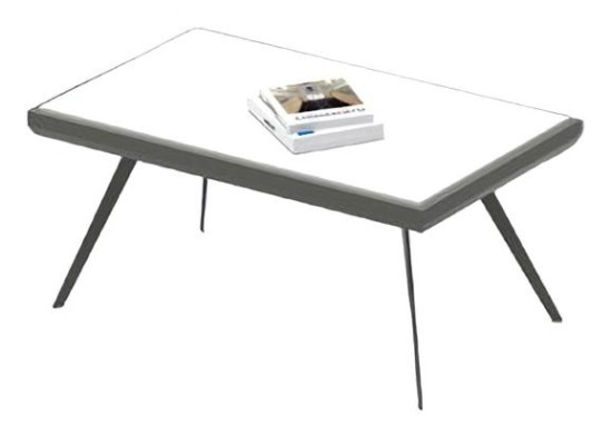 Conjunto de oficina blanco mesa móvil mesa de madera