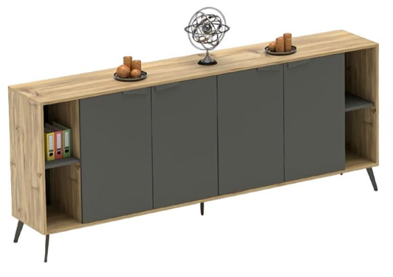 Mesa de café para oficina, mesa, aparador, cómoda beige, mobiliario de oficina