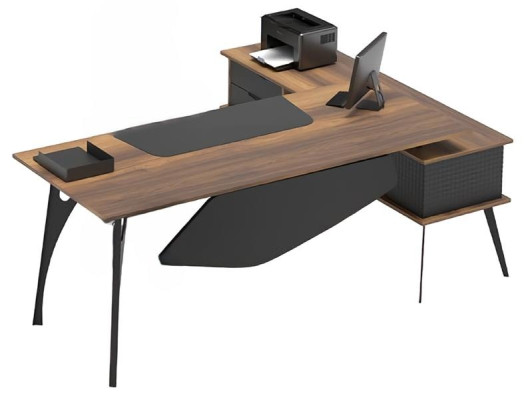 Mobiliario de oficina mesa de café mesa aparador marrón negro