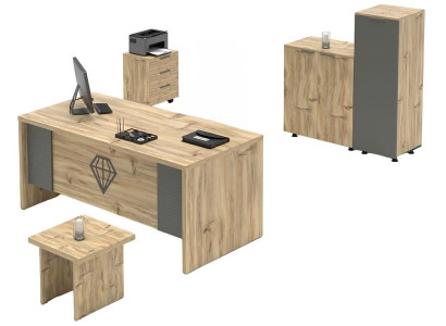 Mesa cuadrada beige mesa de salón mesa de madera oficina